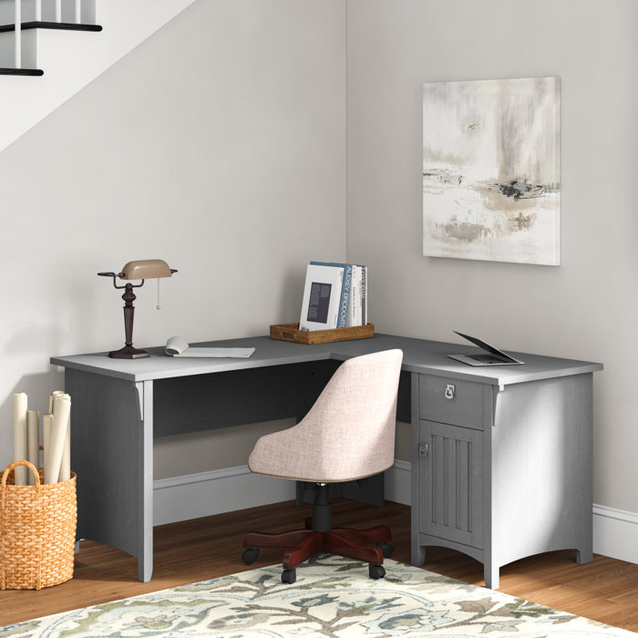 Three Posts™ Salina LShape Credenza Desk & Reviews Wayfair